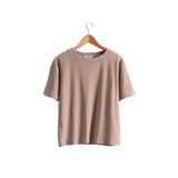 Basic Cotton T-Shirt Brown