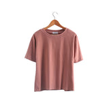 Basic Cotton T-Shirt Dusty Rose