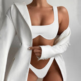 2-Piece Brazilian Bikini White