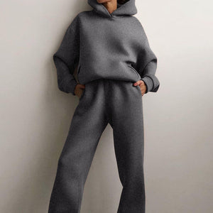 2-Piece Basic Cozy Sweatpants Set Gray