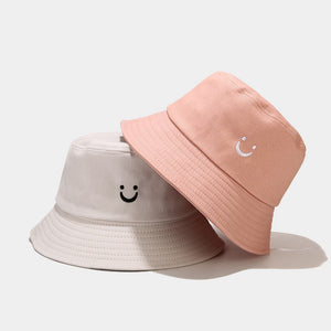Smiley Bucket Hat Pink