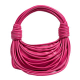 Braided Knotted Shoulder Bag Pink
