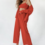 3-Piece Loungewear Set Red