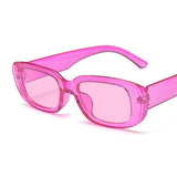 Rectangle Frame Sunglasses Pink