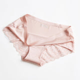 Lace Seamless Panties Pink
