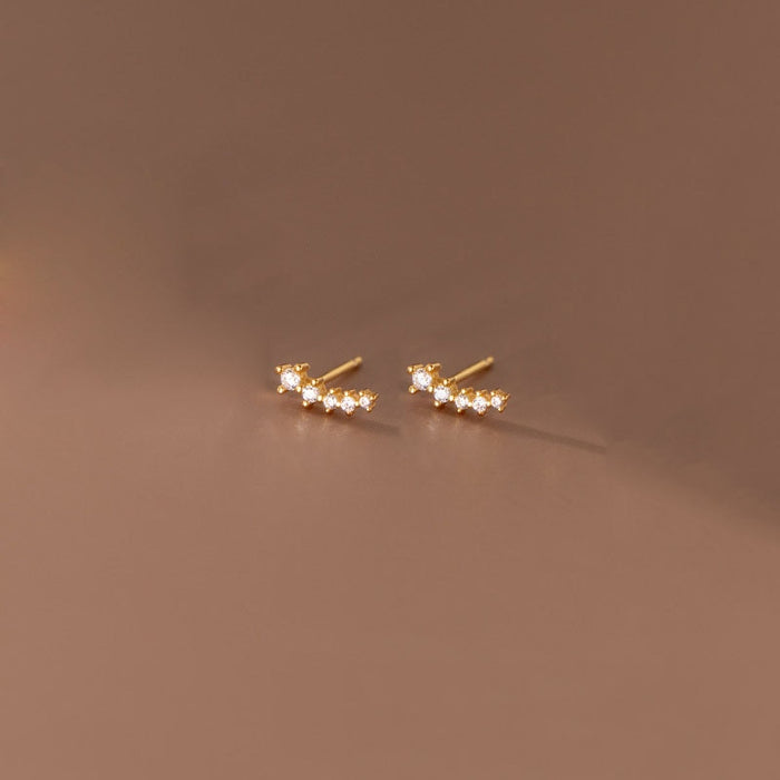 Chic Constellation Arc Earrings Gold