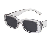 Rectangle Frame Sunglasses Gray/Black