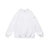 Casual Pullover Sweatshirt White